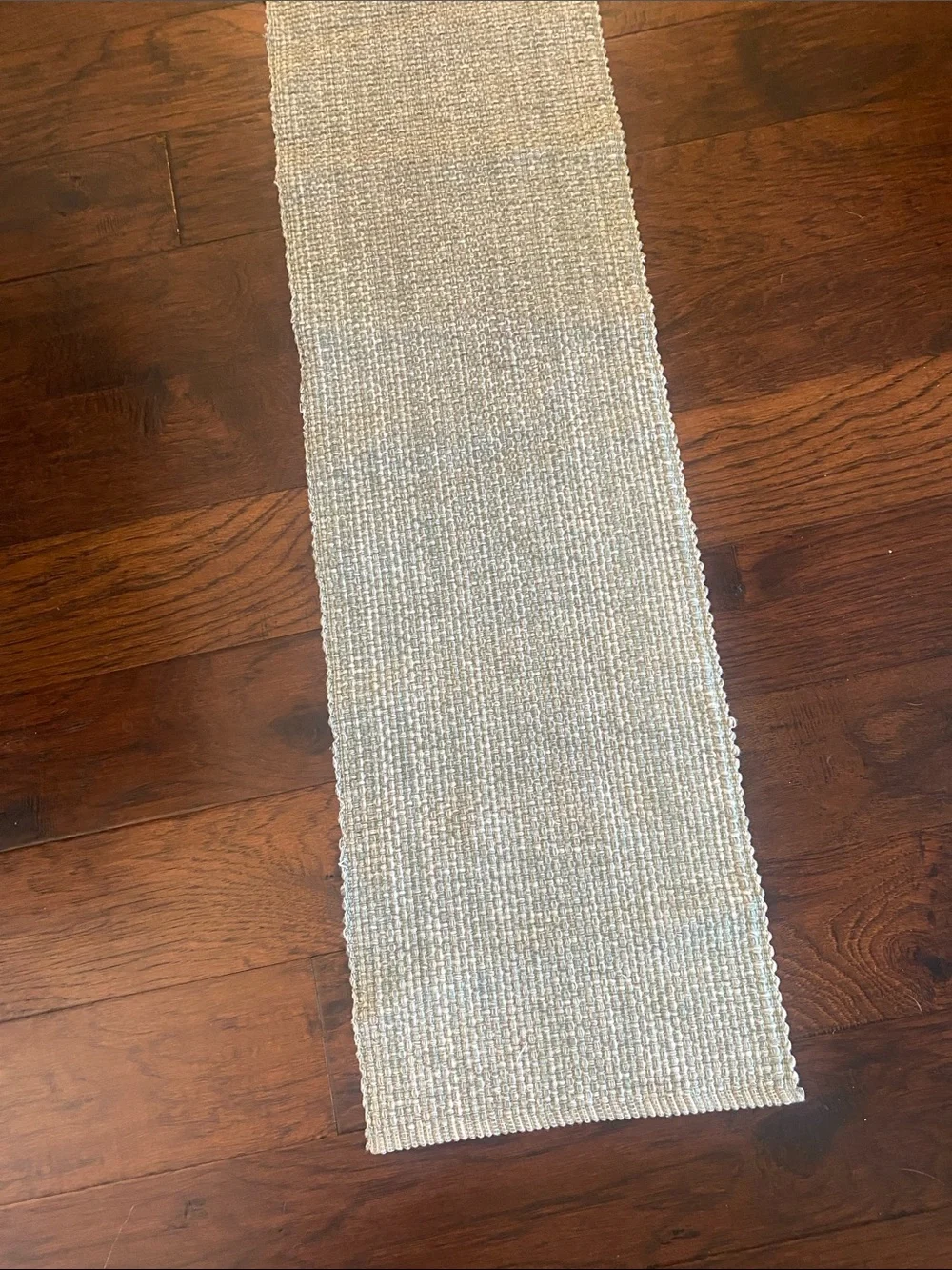 Light grey table Runner food network